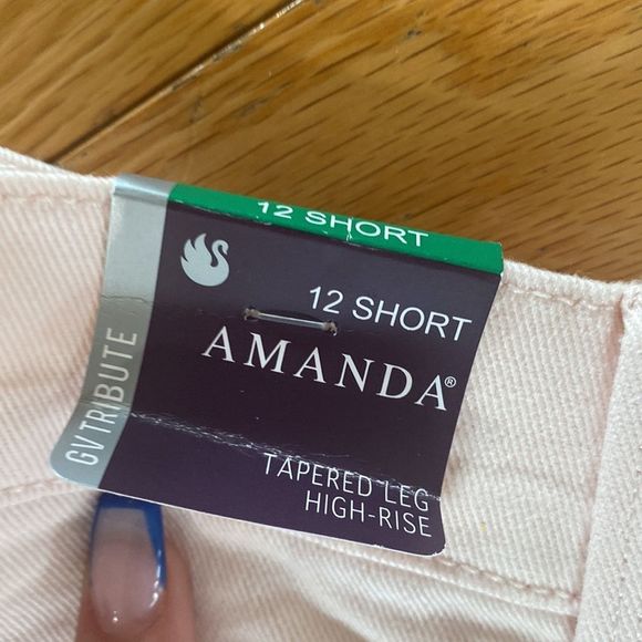 🔴 2 for $25 Gloria Vanderbilt light pink jeans size 12 Avery high rise - Picture 4 of 12